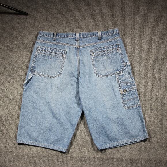 Vintage Scandia Woods Short Jorts Mens 40 Light Wash Cargo Pockets Skater Y2K - Picture 4 of 7